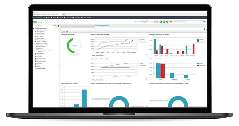 Monpellier North UK Business solutions sage crm dashboards on monitor screens